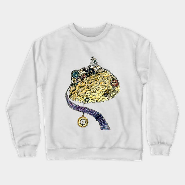 Mechanical brain Crewneck Sweatshirt by H'sstore